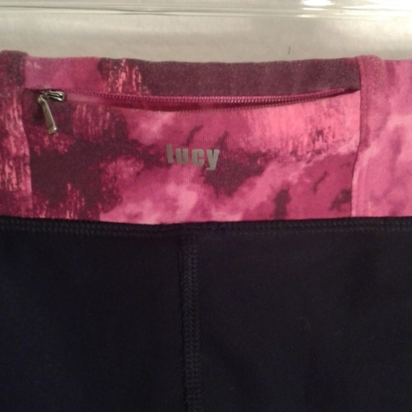 Lucy Tech XS workout Capri pink black - Picture 6 of 7